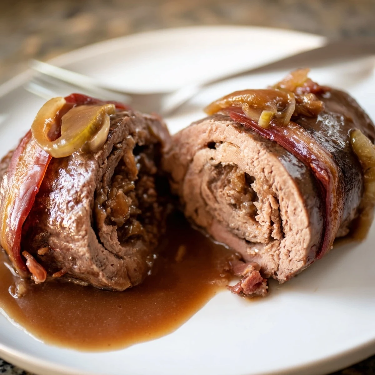 Beef Rouladen mit Sauce