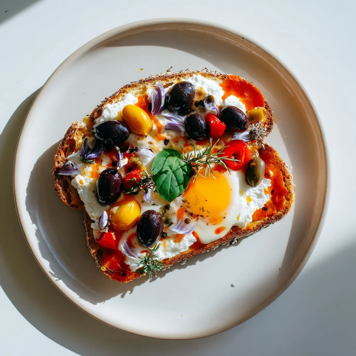 Marble Rye Pizza Toast