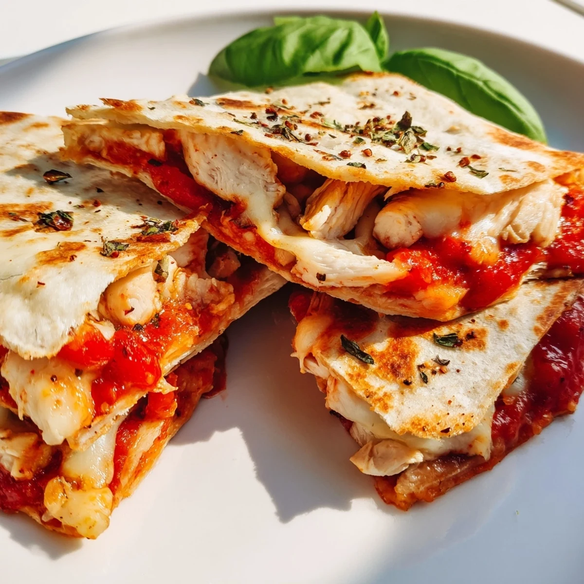 Tortilla Pizza Wrap Hähnchen