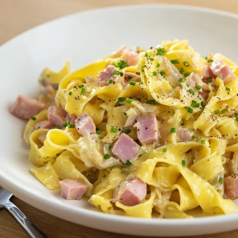 German Style Ham Egg Noodles
