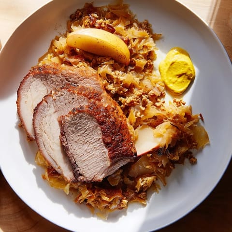 German Pork Roast Sauerkraut