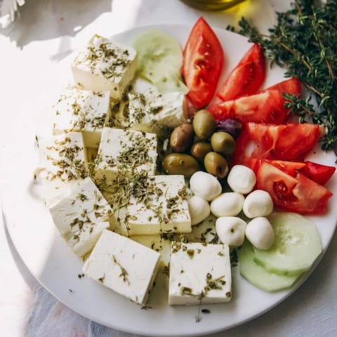 Sonnige mediterrane Plattten