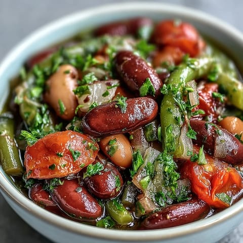 Drei-Bohnen-Salat-Suppe
