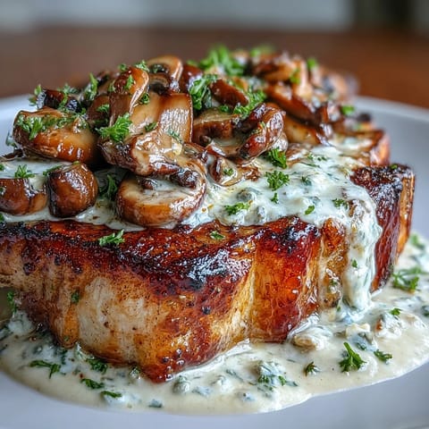 Cremige Schweinekoteletts Radieschen