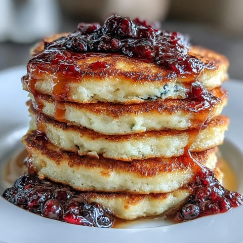 Protein Joghurt Pancakes Blaubeeren