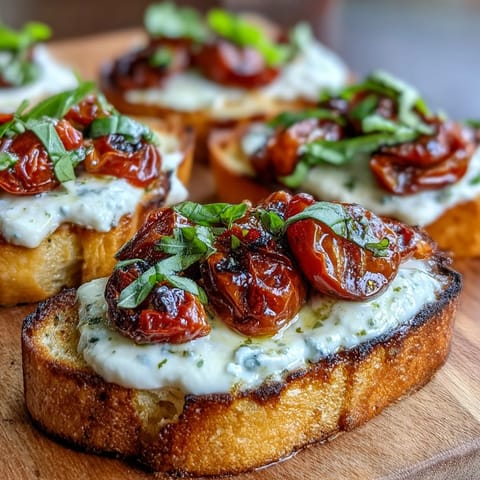Crostini mit Burrata Tomaten