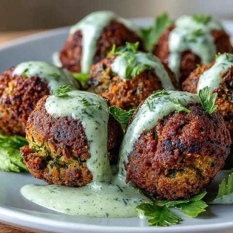 Knusprige Falafel grüne Tahini