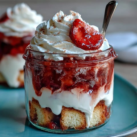 Erdbeer Shortcake in Gläsern