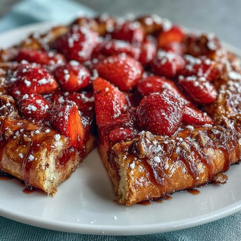 Frische Erdbeer Galette Frangipane