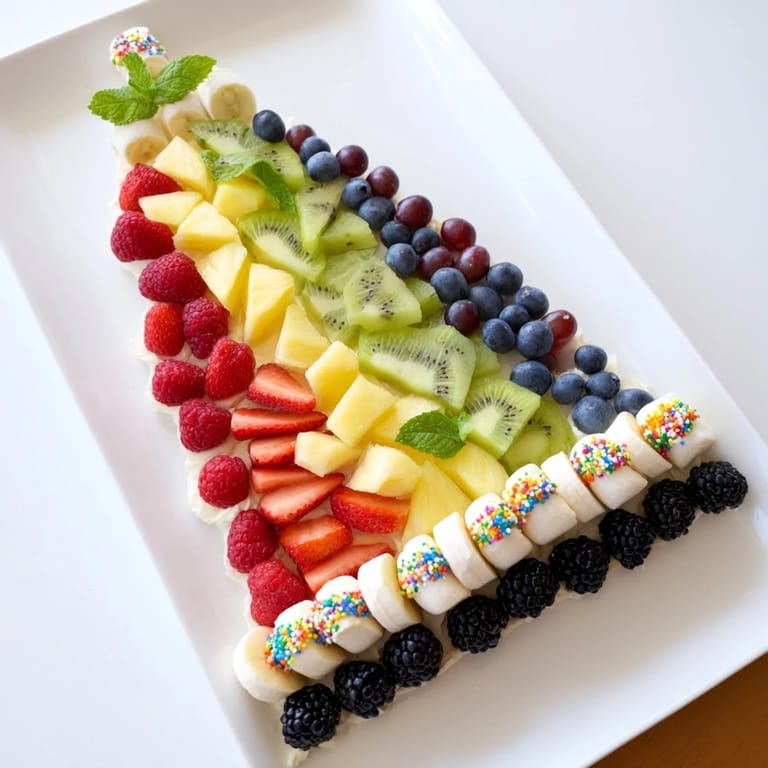 Vibrant and beautiful, this Happy Birthday cake slice fruit board features a colorful array of fresh fruit.