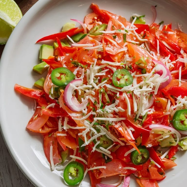 A delicious Desert Cactus Taco Platter, colorful with fresh salsa, and a savory vegetarian meal idea.