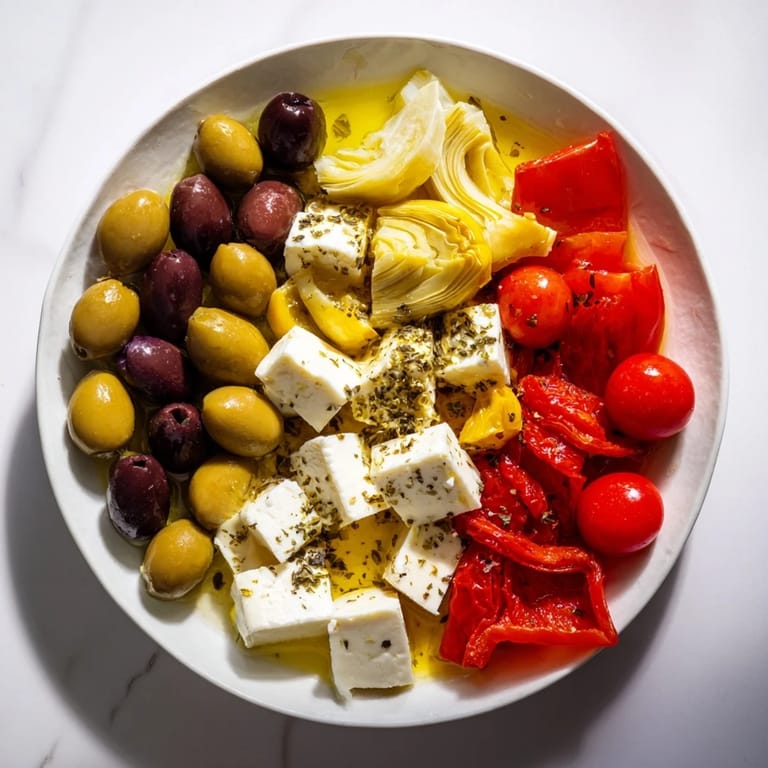 This Black Olive and Sun-Dried Tomato Platter is brimming with Mediterranean flavors, perfect for sharing.