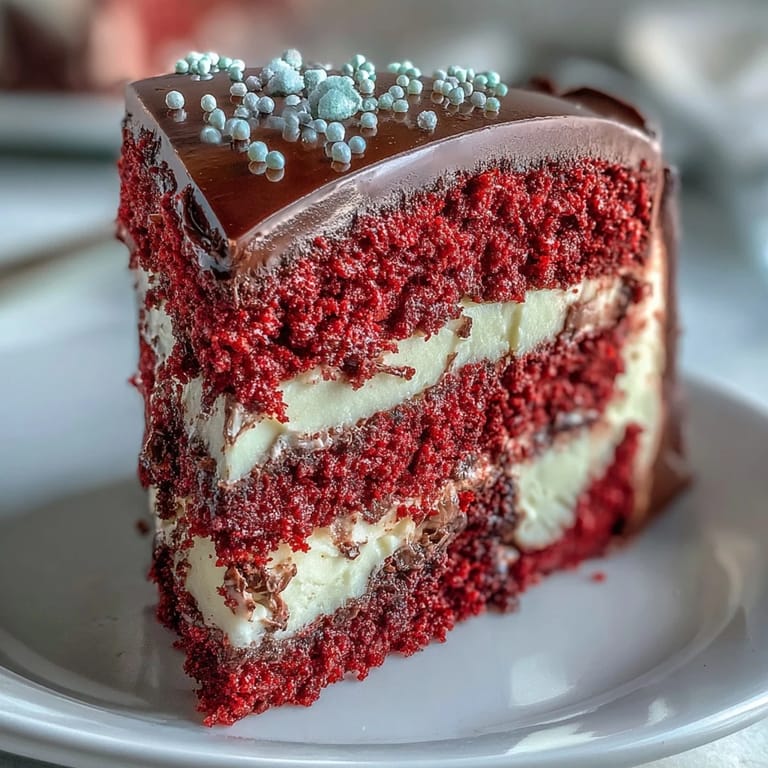 Saftiges Rotes Betty Boop Herz Kuchen mit cremiger Frosting und dunkler Schokoladen Verzierung