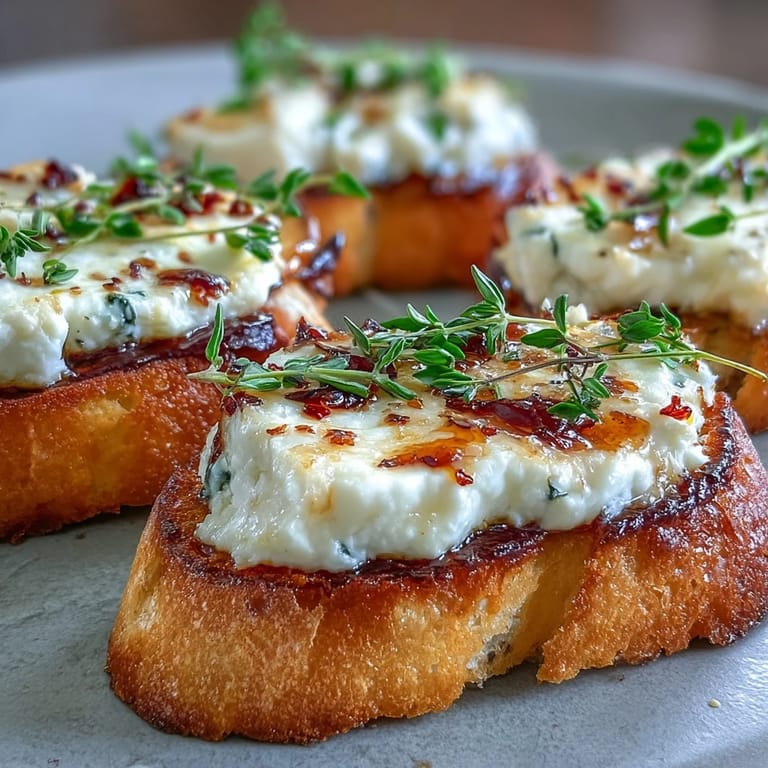 Perfekt als leichtes Vorspeise für Gesellschaften, garniert mit Kräutern und Honigglanz