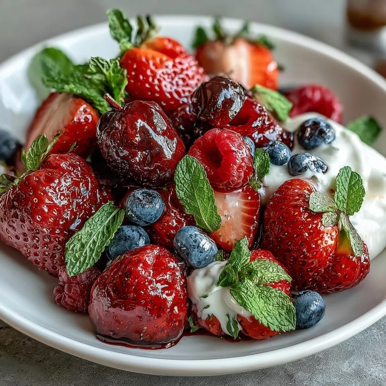 2. Buntes Frühlingsobst-Tablett mit Honig-Joghurt-Sauce: Anziehend arrangiert für festliche Anlässe oder zwangloses Naschen.  
