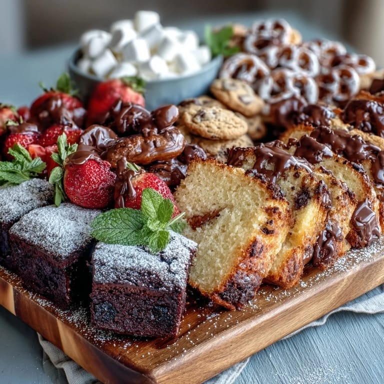 Farbenfrohe Abschlussfeier-Dessert-Platte mit frischen Beeren, Marshmallows und Schokoladen-Brezeln.