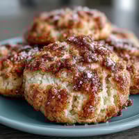 Weiche Cottage Cheese Snickerdoodle-Kekse mit Zimtzuckerguss und einer goldbraunen, knusprigen Oberfläche.